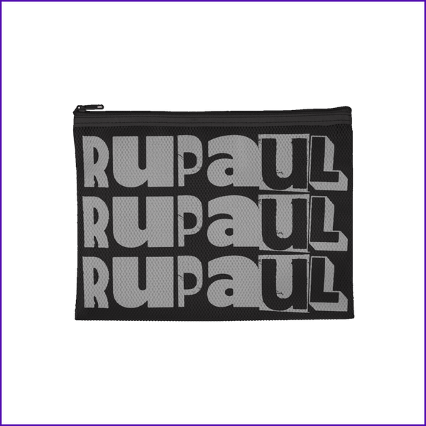 RuPaul Logo Black Mesh Bag